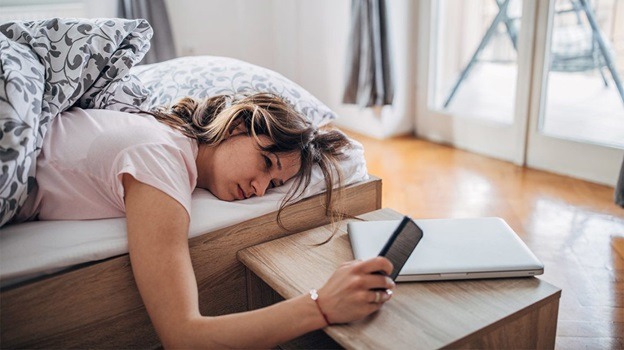 Avoid using electronics hours before bed