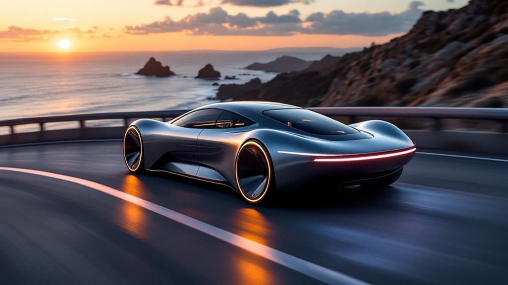 luxury electric sedan