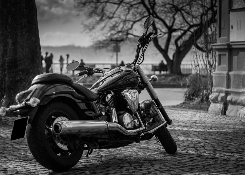 parked motorcycle