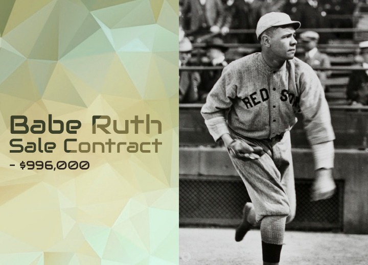 Babe Ruth Sale Contract