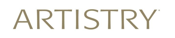Logo of Artistry in yellow-brown letters