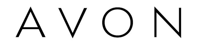 Logo of Avon in black letters