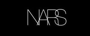 Logo of NARS in white letters and a black background