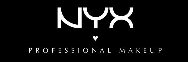 Logo of NYX in white with black background