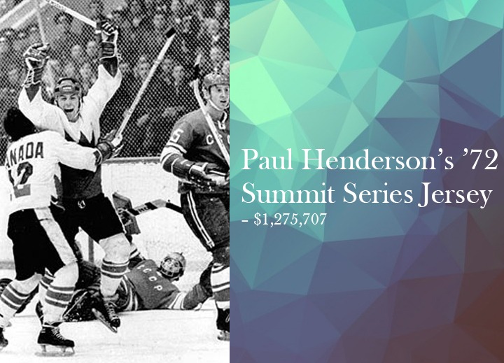 Paul Henderson’s ’72 Summit Series Jersey