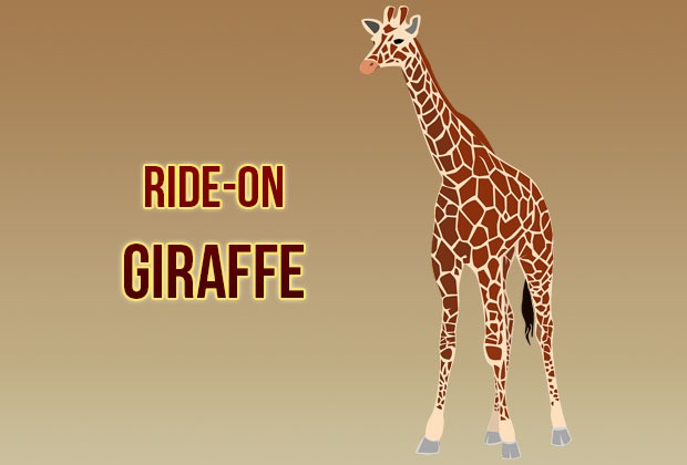 Ride-on-giraffe