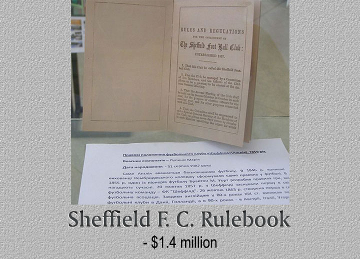 Sheffield F.C. Rulebook