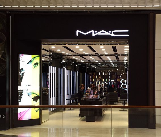 A shot of a MAC cosmetics store