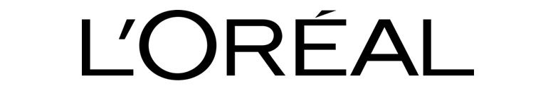 a black-and-white logo of L'Oréal