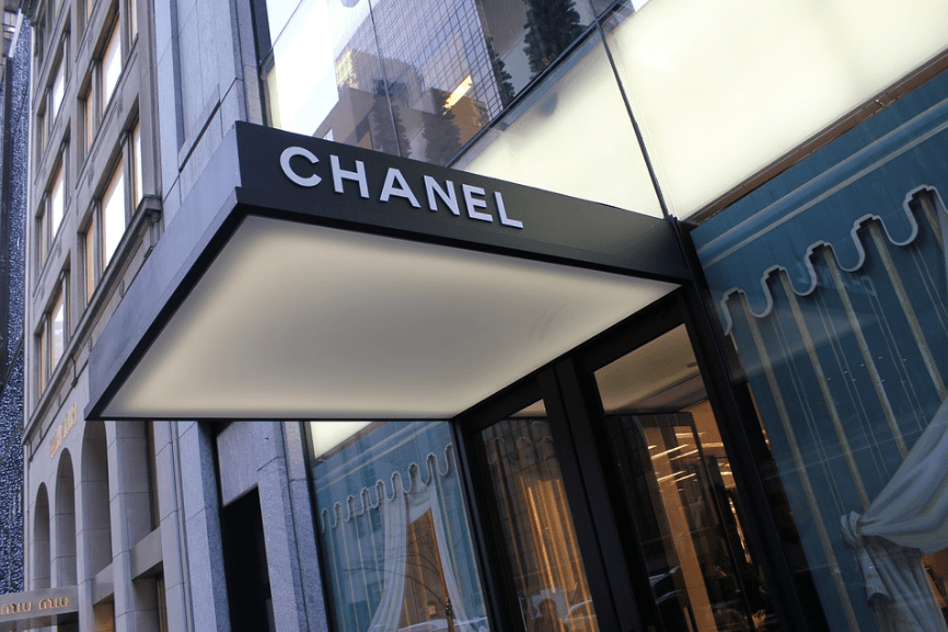 luxurious Chanel store