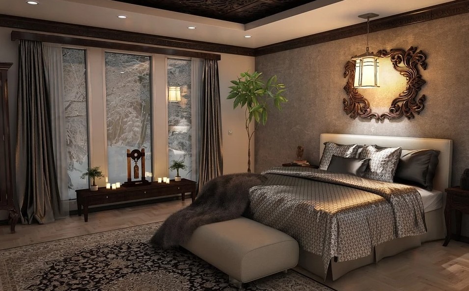 a luxurious-looking bedroom