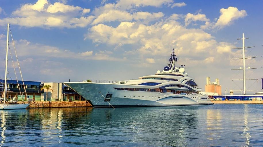 a luxury superyacht