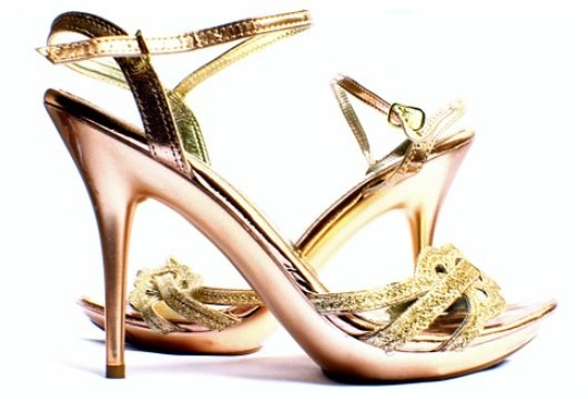 gold sandal