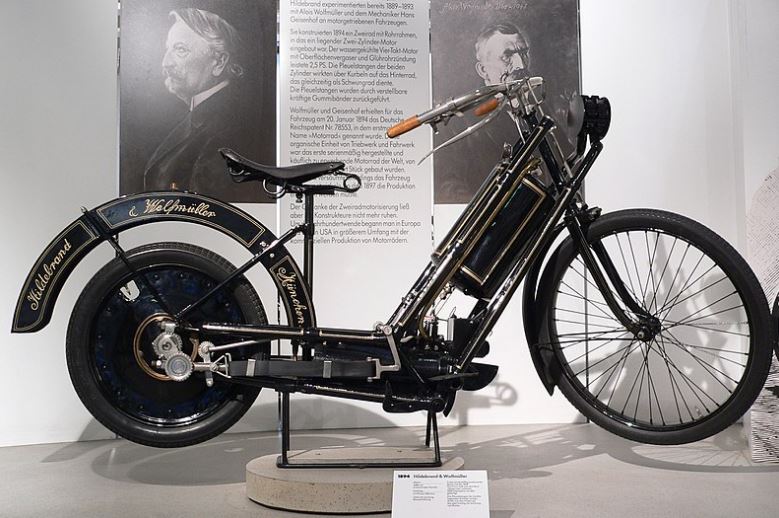 Hildebrand & Wolfmuller centenarian vintage motorcycle takes the third spot in the world’s luxurious big motorbike.